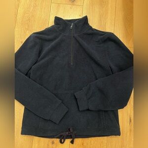 Beyond Yoga New Terrain Pullover Nocturnal Navy Blue Quarter Zip Sweatshirt